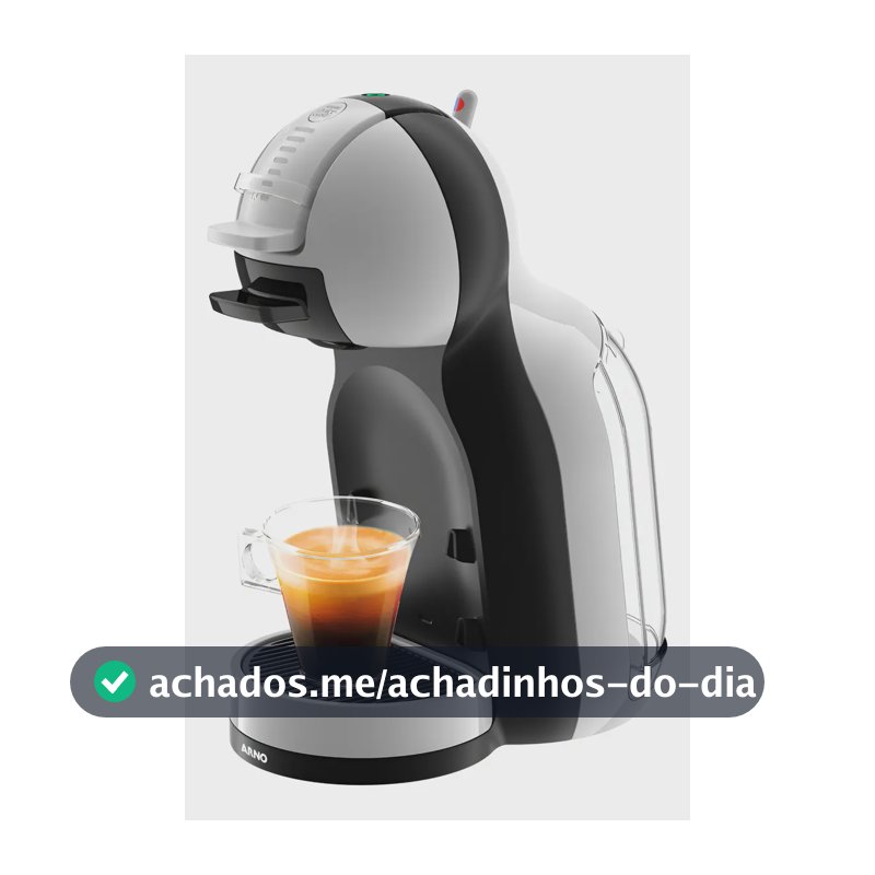 Cafeteira Nescafé Dolce Gusto Mini Me Cinza E Preta 110v Cor Preto
