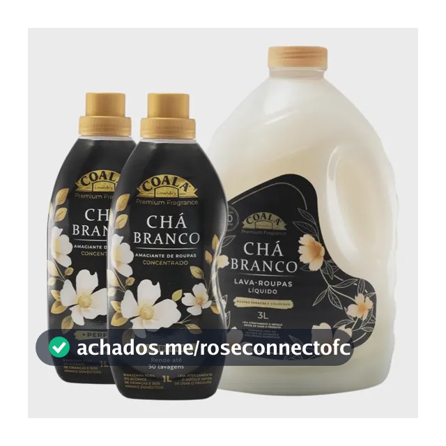 Kit 3 Coala Laundry Lava Roupas + 2 Amaciantes 1l Chá Branco