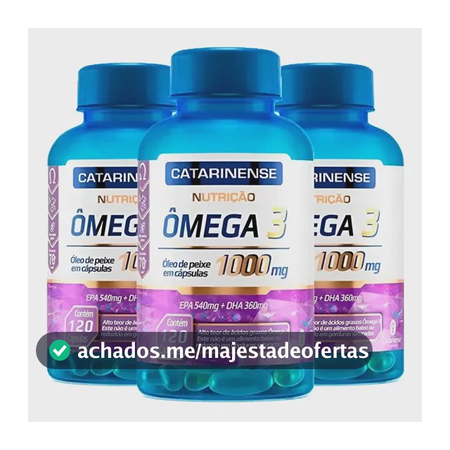 3x Ômega 3 Original Catarinense Pharma 1000mg 120 Cápsulas Bld67678c