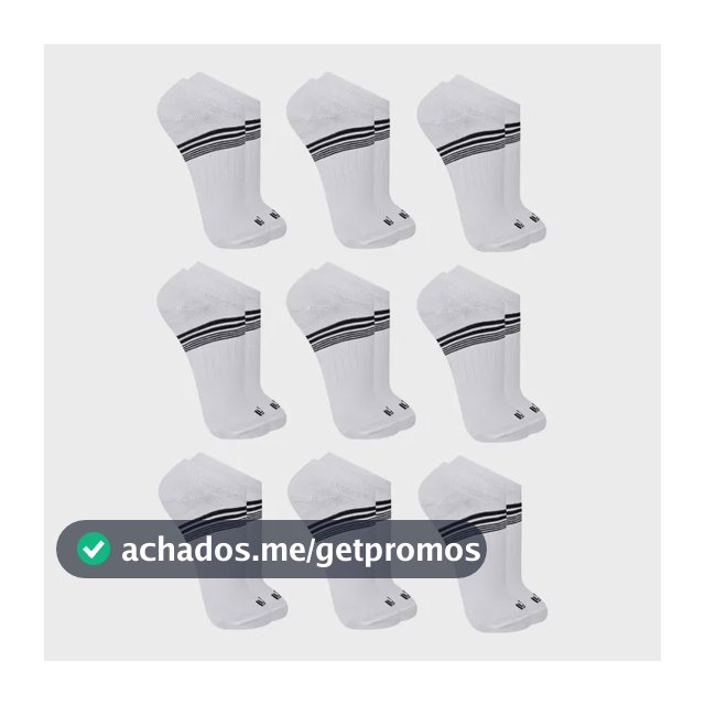 Kit 9 Pares Meia Soquete Cano Curto Invisível Cotton Trifil