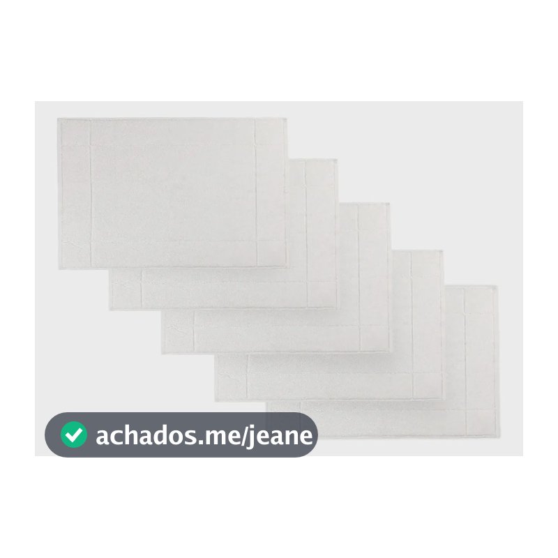 Kit 5 Piso Orium 680gr Hotelaria Karsten Branco Lisa