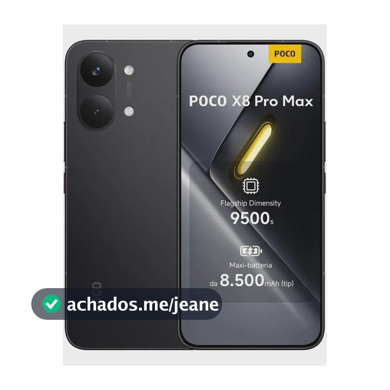 Celular Xiaomi Poco X8 Pro Max 12gb Ram 256gb - Global Preto Preto