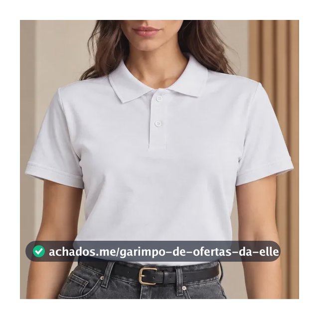 Camisa Gola Polo Feminina Básica Algodão Social Uniforme