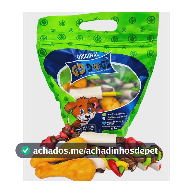Petisco Mix Petiscos Sortidos Para Caes Gddogs 500g/ Snack