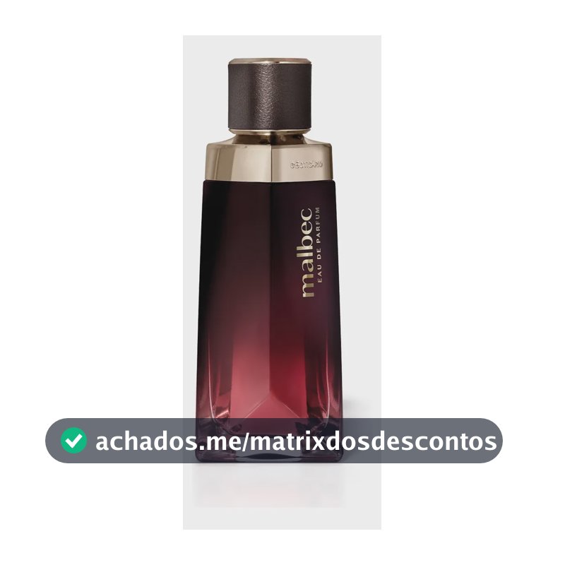 Malbec Eau De Parfum O Boticário Masculino Original 90ml