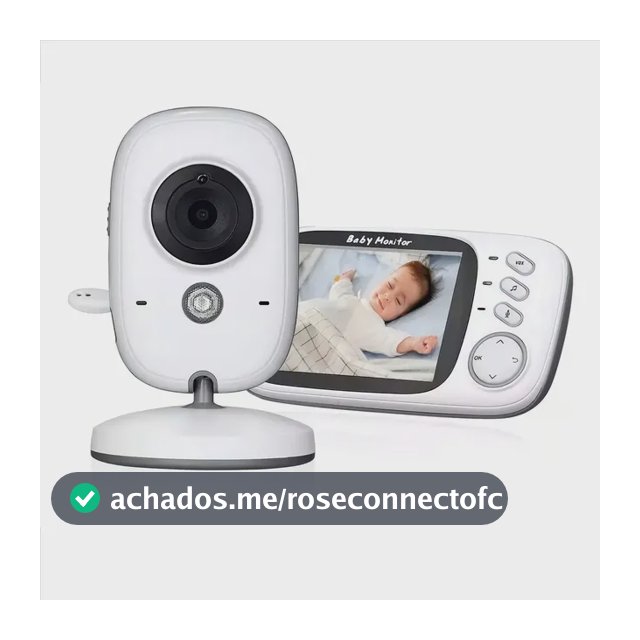 Baba Eletrônica Baby Monitor Vb603 Visão Noturna Dual Audio Cor Branco Estary Shop