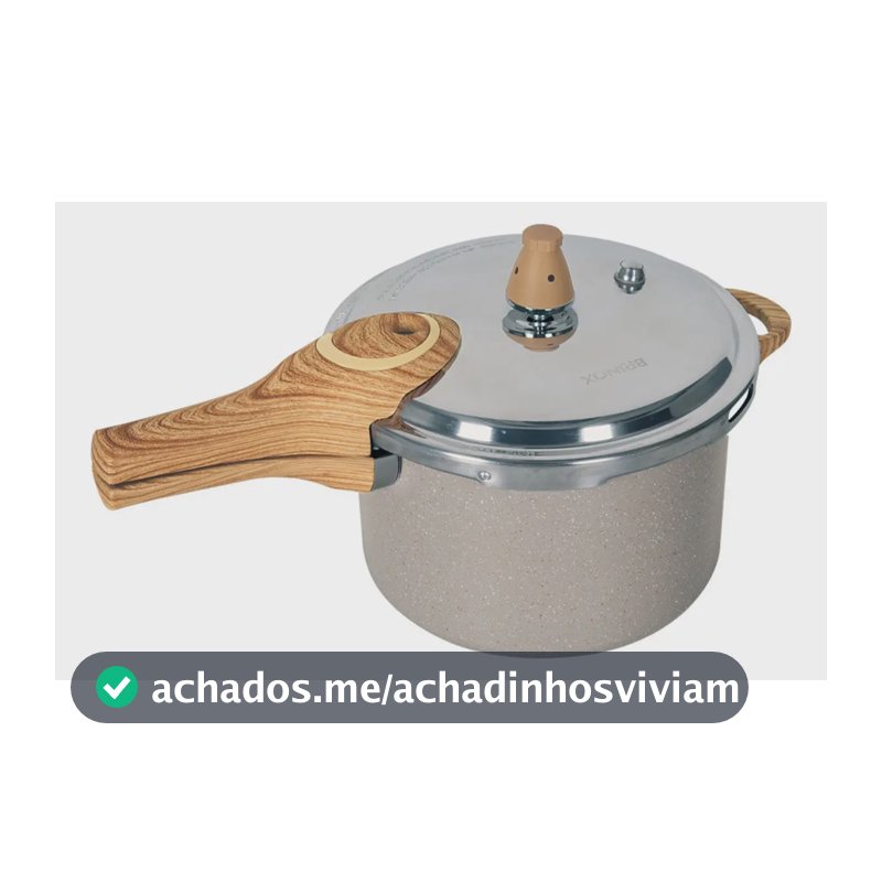 Panela De Pressão Ceramic Life Pressure 4,2l Areia Brinox