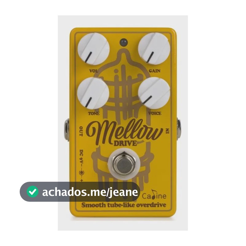 Pedal Guitarra Caline Mellow Drive Overdrive + Nf+ Garantia Amarelo