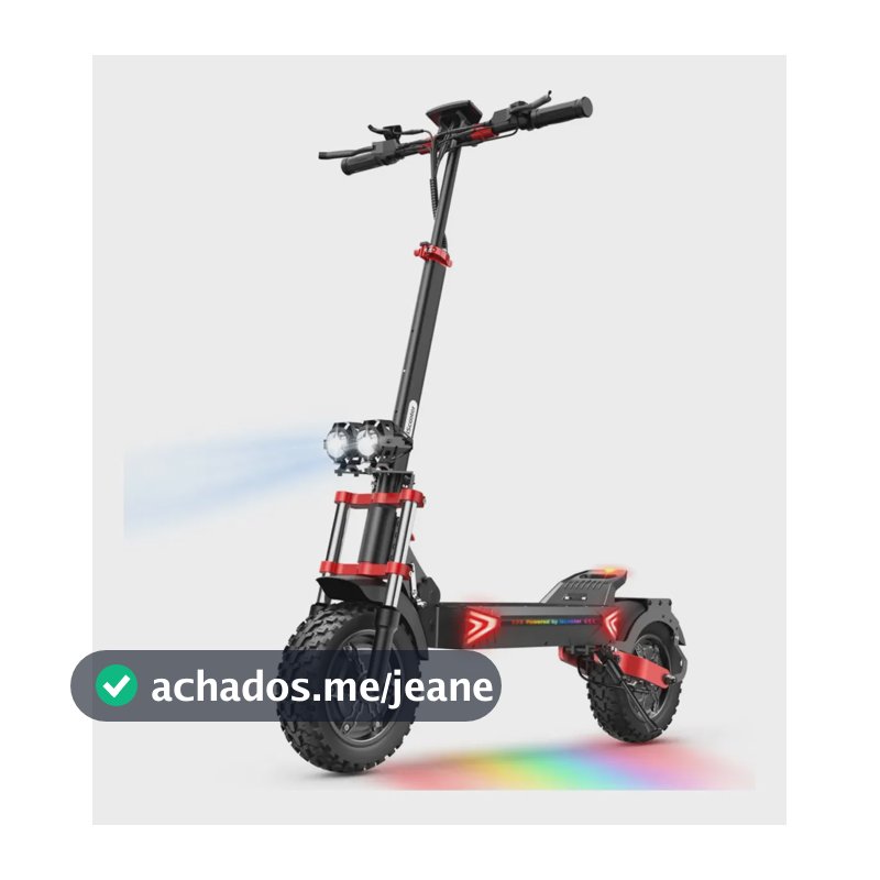 Patinete Elétrica Ix8 Para Adultos Motor 1200w2 32km/h Preto