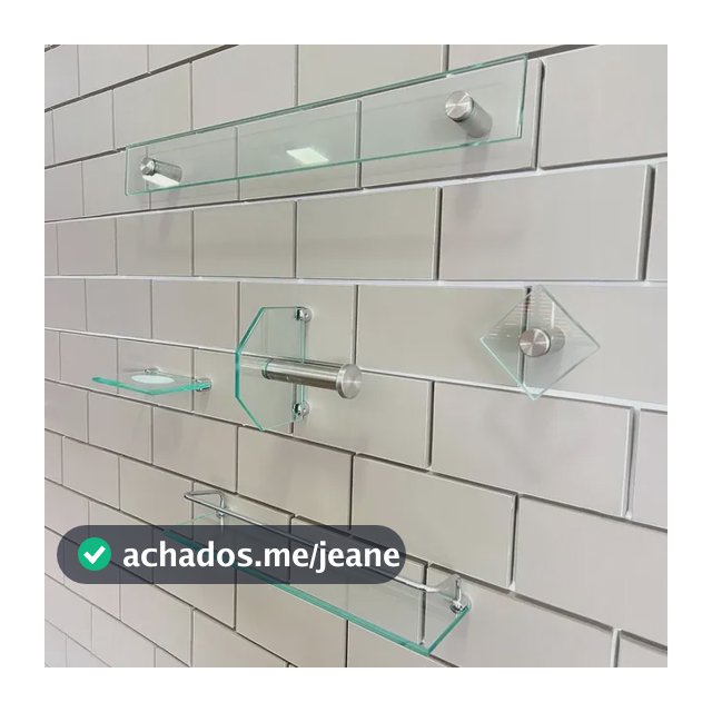 Kit Suporte Acessórios Banheiro Vildrex 5 Peças Reto Moderno