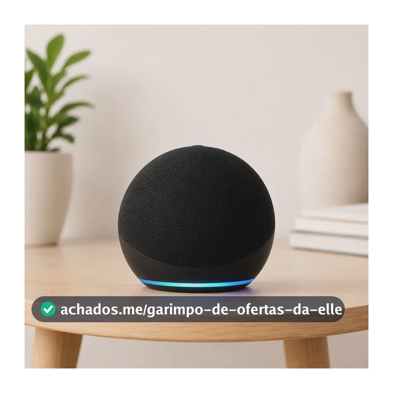 Alaxe Caixa De Som Inteligente Comando Voz Portátil Bluetoot Preto