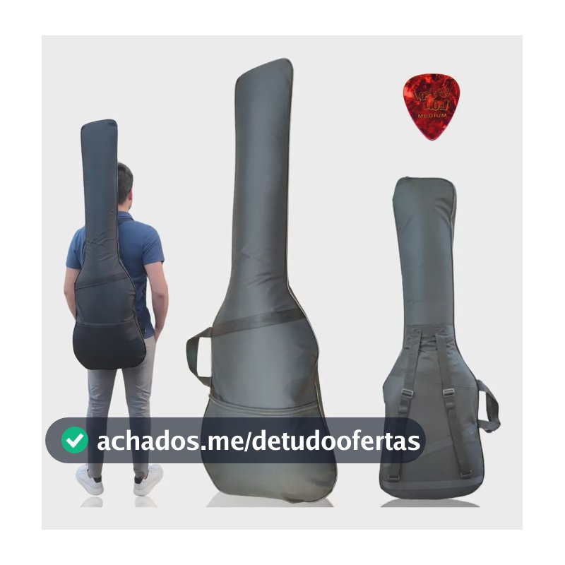 Capa Bag Luxo Acolchoada P/ Contrabaixo Baixo Elétrico Bass