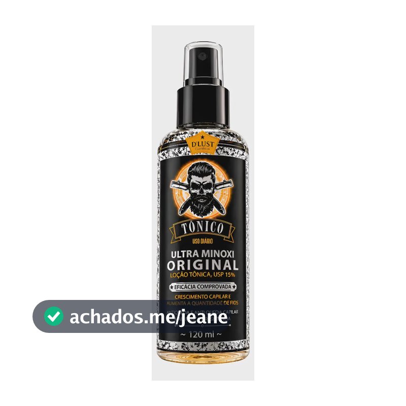 Spray Tônico Ultra Crescimento Cabelo Barba Sobrancelha 120m Suave