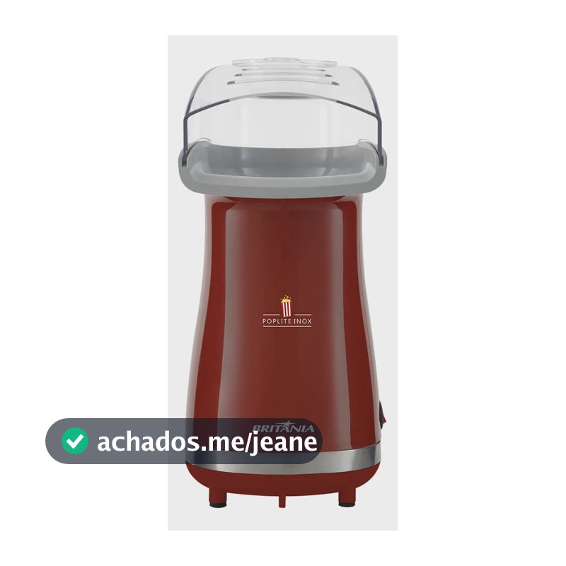 Pipoqueira Elétrica Poplite Bpi01 1200w Vermelha Britânia