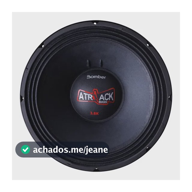 Woofer Atrack Bass 3.8k 15pol 1900 W Rms 4ohms Bomber Branco