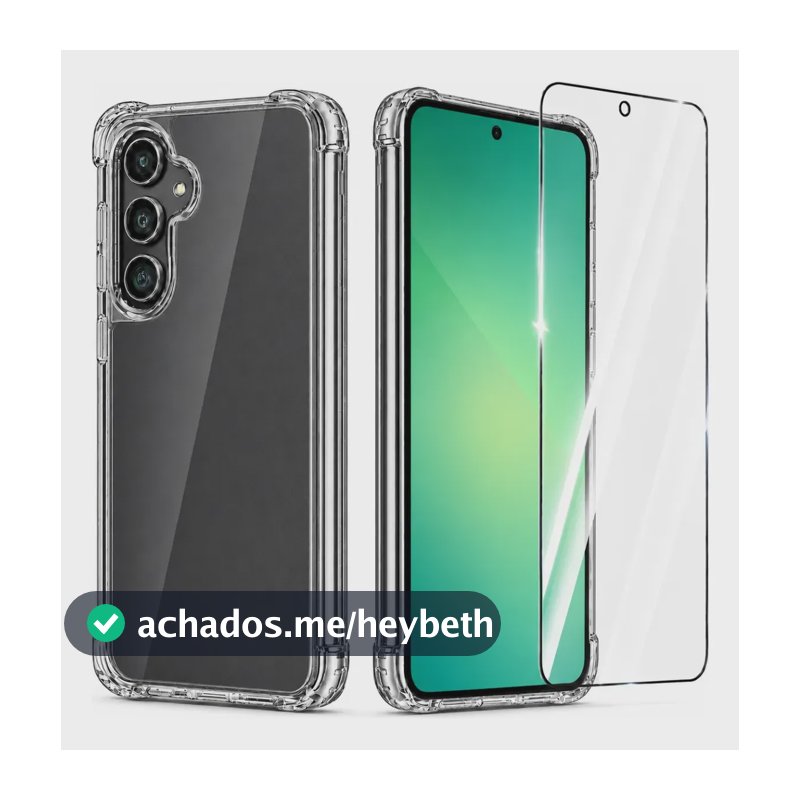 Capa Capinha Anti Shock Para Samsung + Película Cerâmica 3d Transparente E Película A17