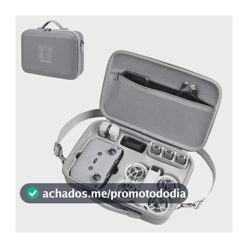 Para Dji Case Drone Neo E Acessórios Impermeável Conveniente Pequeno Armazenamento Transversal E Portátil Cinza-escuro