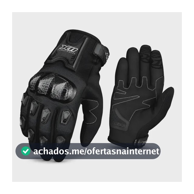 Luva Moto Motociclista Motoqueiro Proteção Blackout X11 Frio