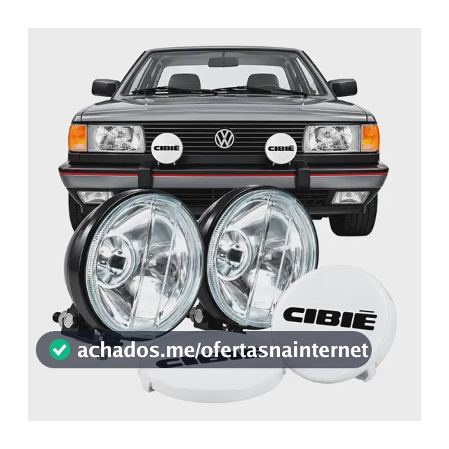 Par Farol De Milha Gol Quadrado Gt Saveiro Surf+capa Cibie