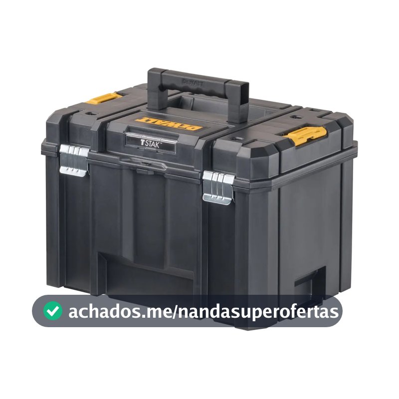 Caixa Organizadora de Ferramentas Dewalt Modelo DWST17806 Capacidade de 28L 1 Compartimento