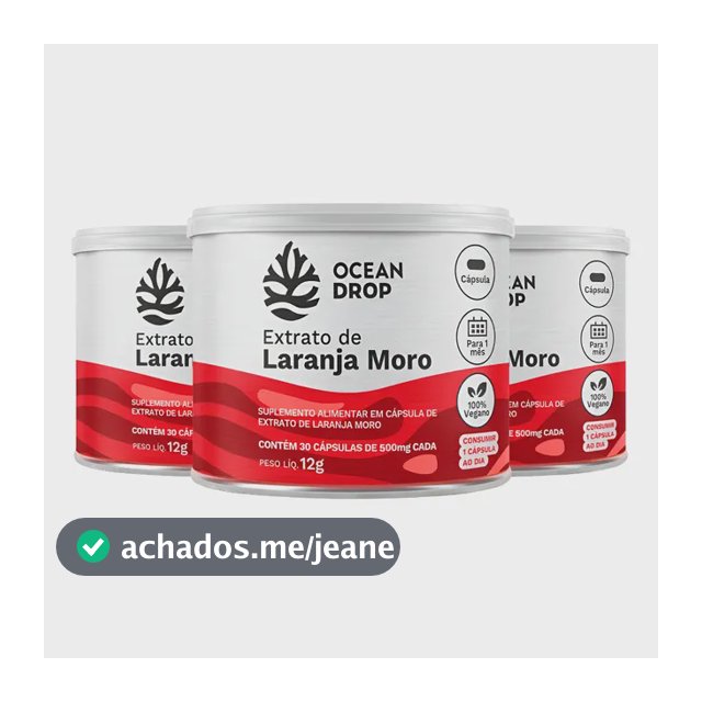 Kit 3x Extrato De Laranja Moro Ocean Drop Antocianinas 30 Cáps | Total 90 Cáps