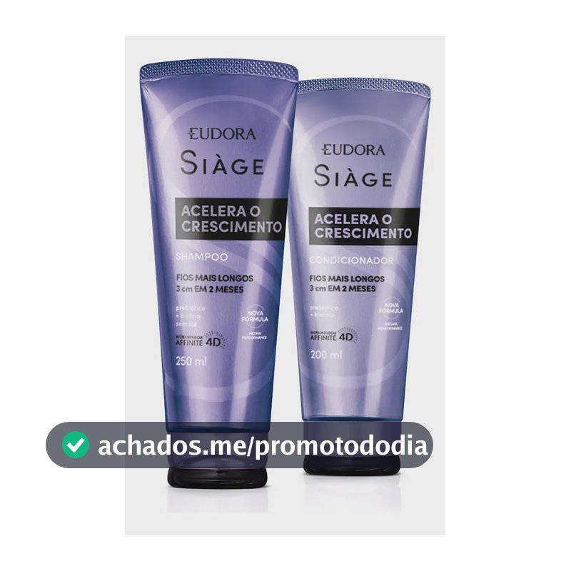 Kit Siàge Acelera O Crescimento Shampoo + Condicionador