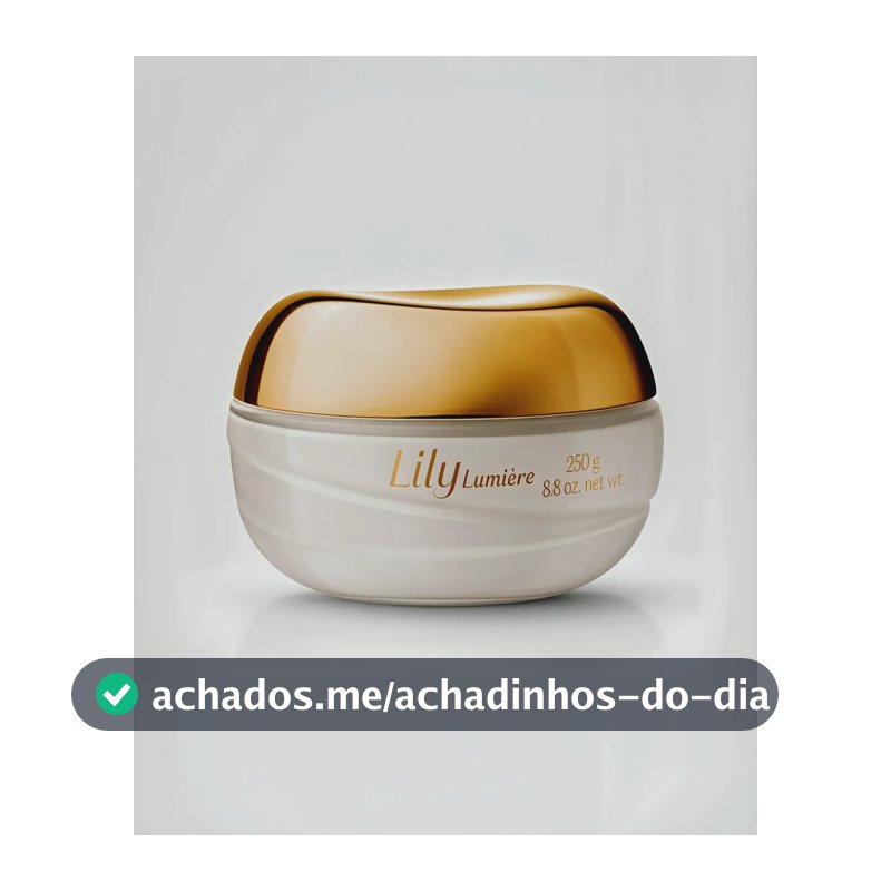 Lily Lumière Creme Acetinado Hidratante Corporal O Boticário 250g