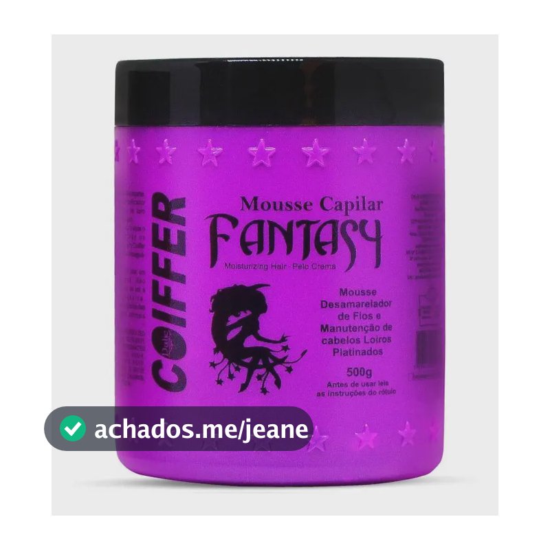 Mousse Capilar Matizador Fantasy Coiffer 500g Cabelos Com Luzes