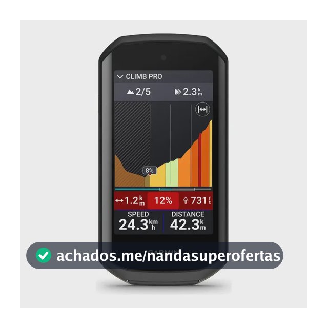 Ciclocomputador Garmin Edge 1050 Preto Original Preto