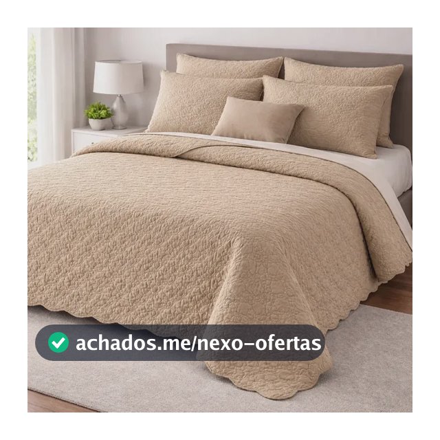 Cobre Leito Queen Matelado Dupla Face Leve Confortável Macio Cáqui Matelado