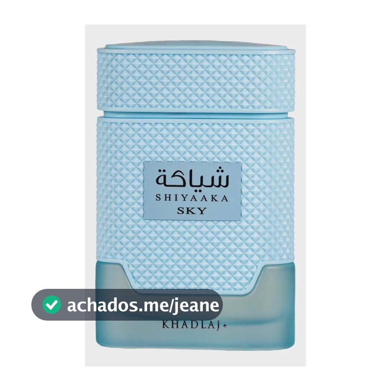 Perfume Arabe Masculino Shyaaka Sky Khadlaj Lançamento Fresco