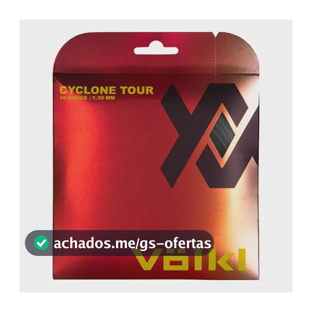 Cordas De Tênis Volkl Cyclone Tour 16g Antracito