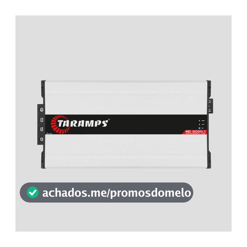 Taramps Md 8000 . 1 8000w Rms Módulo Amplificador 2 Ohms Branco