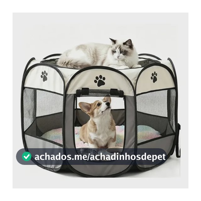 Cercado Cachorro Grande Cercadinho Pet Dobrável Portátil