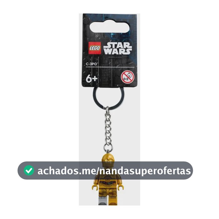 Chaveiro Lego Star Wars C-3po 854313 - 1 peça, 1 peça, 1 C-3po