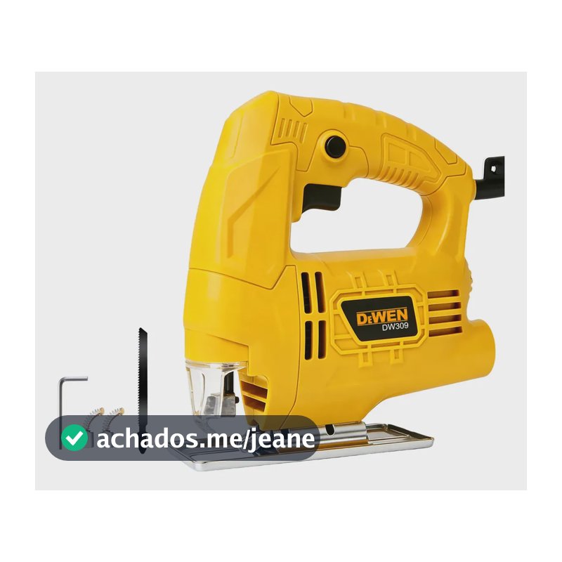 Serra Tico-tico DeWEN Elétrica 600W Com Velocidade Variável 3000 RPM para Marcenaria
