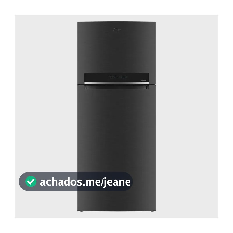 Geladeira Frost Free Midea 473 Litros MDRT611EVADX1 Duplex Inverter Turbo Freezer Preta