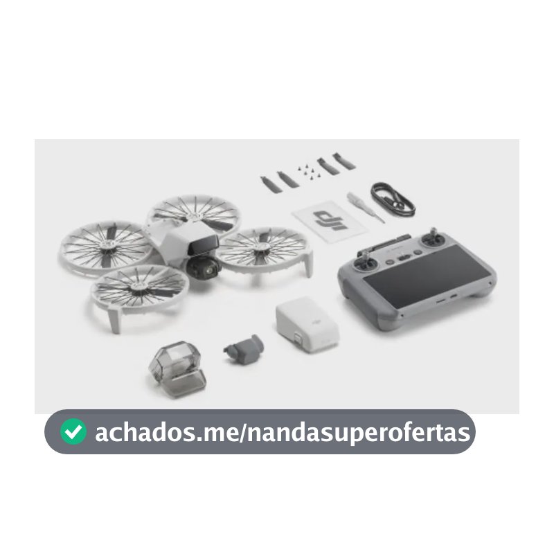 Drone Dji Flip Rc 2 Gl - (com Tela) Cinza