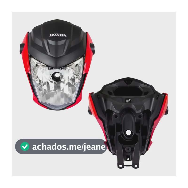Frente Farol Completa Aranha Fan 160 Vermelho 2022 Vermelho Perolizado