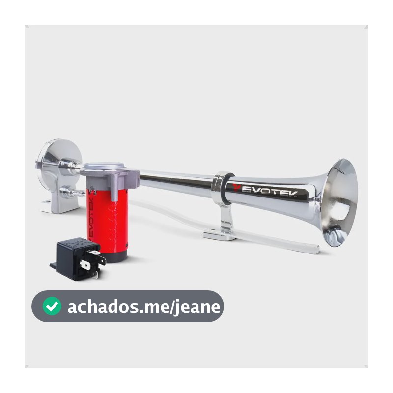 Buzina Marítima Náutica 12v Compressor Universal Super Forte