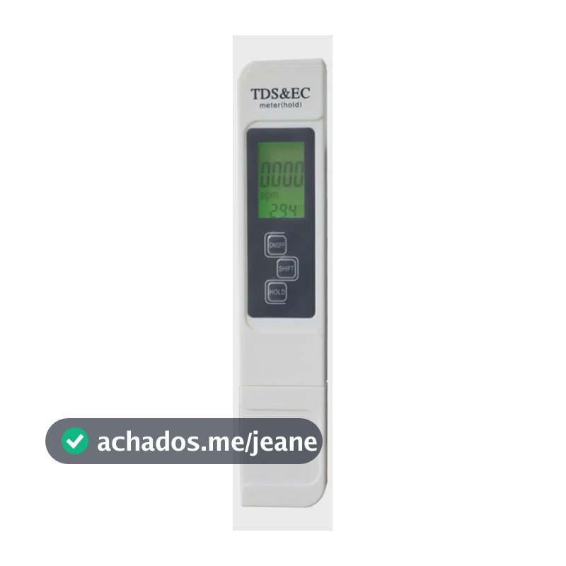 Medidor De Termometro Condutividade Agua Tds E Ec Portátil 3 Em 1