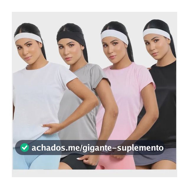 Kit 4 Blusas Feminina Fitness Dry Fit Camiseta Academia Moda