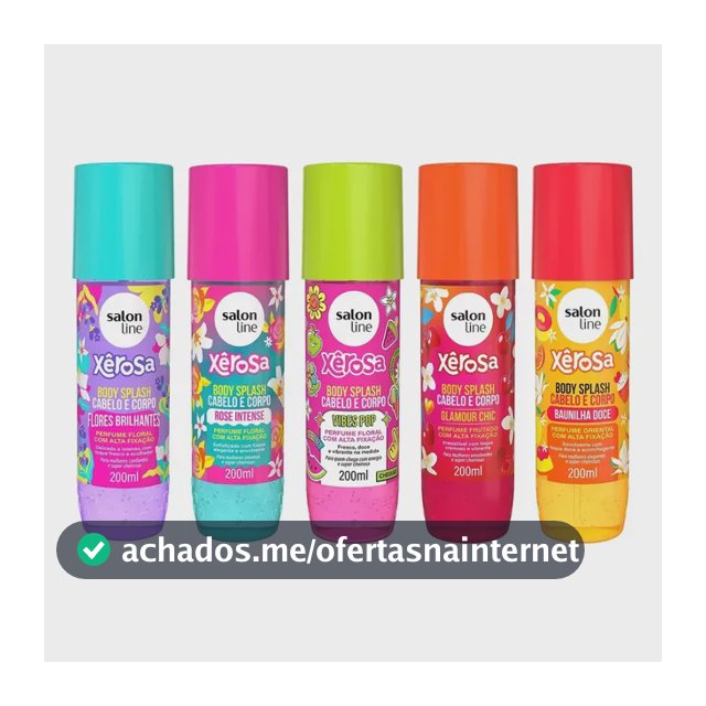 Kit Perfumação Com 5 Body Splash Salon Line