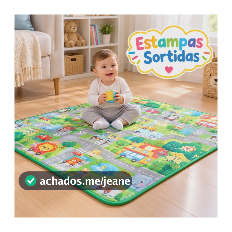 Tapete Térmico Atividade Infantil Educativo Bebê 120x90cm
