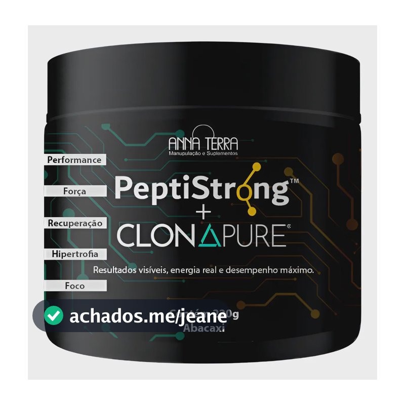 Clonapure Com Peptistrong - Suplemento Avançado - Anna Terra Abacaxi