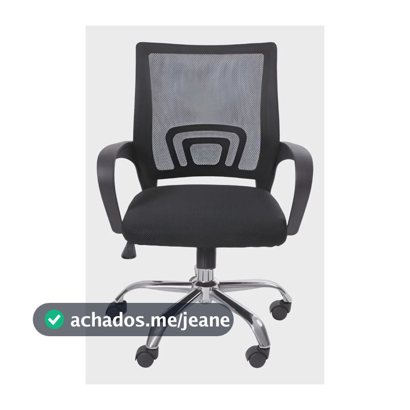 Cadeira de Escritório Giratória Or Design 3310 Preta Ergonomica