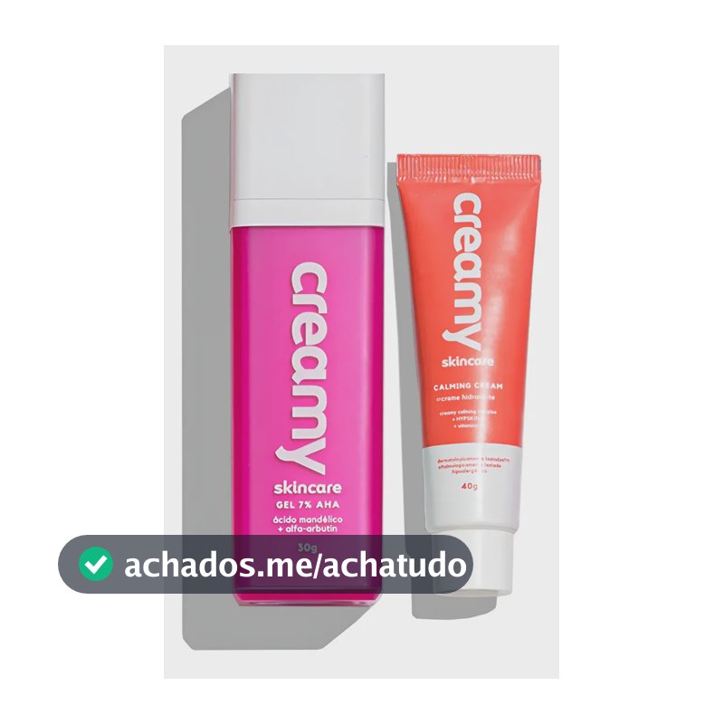 Kit Creamy Anti Manchas E Hidratação - Ácido Mandélico + Calming Cream