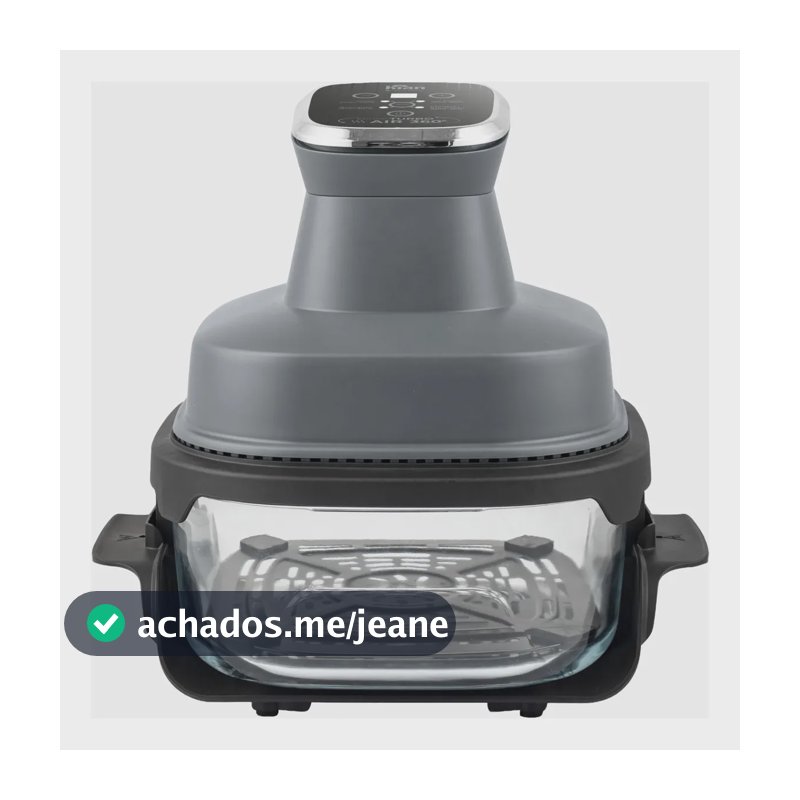 Fritadeira Air Fryer De Vidro Borossilicato 4l 1500w Kian Preto