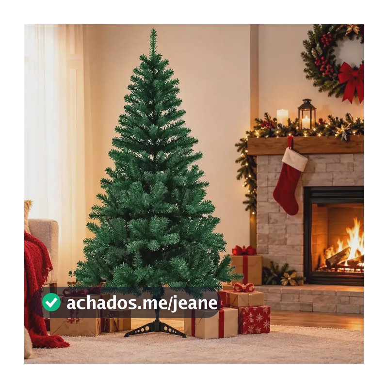 Árvore De Natal Pinheiro Verde 1,80m 320 Galhos Artificial Verde