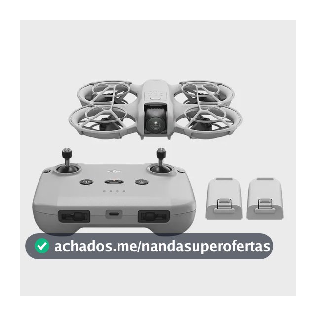 Drone Dji Neo 051 Fly More Combo 4k Cinza 3 Baterias Cinza